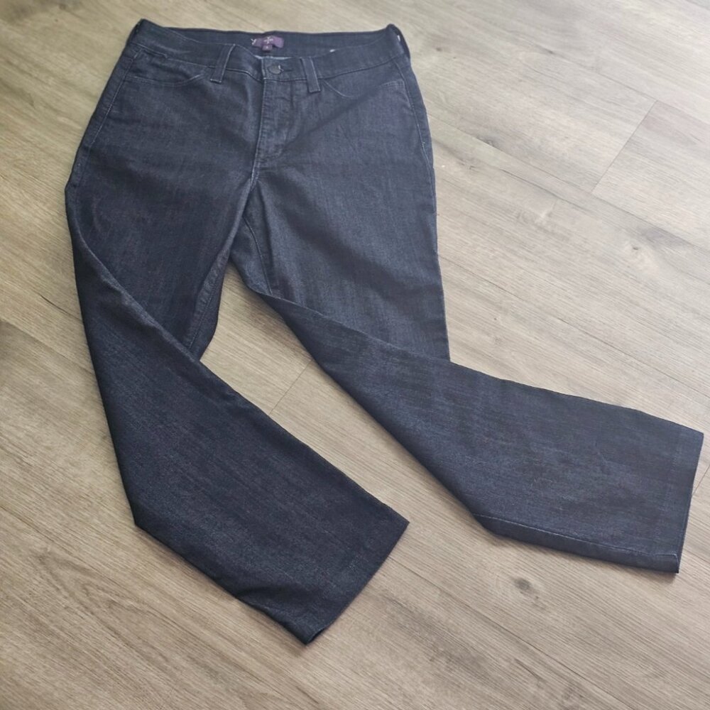 NYDJ Dark Wash 5-pocket Denim Straight Leg Jeans Lift & Tuck Size 6